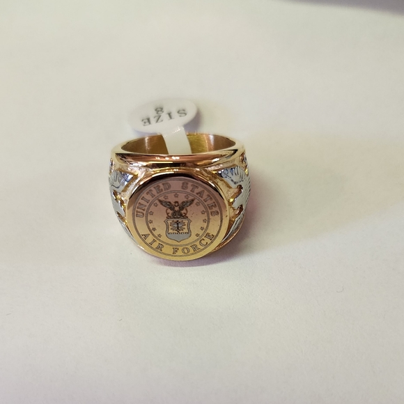 New Stainless Steel Air Force ring size 8 thru 13 usually available. Please ask - Picture 5 of 5